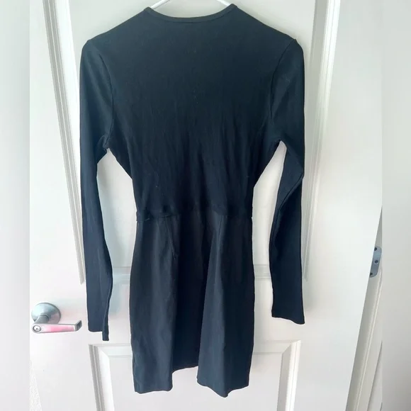 Dion Lee long-sleeve t-shirt mini dress with cutout inserts